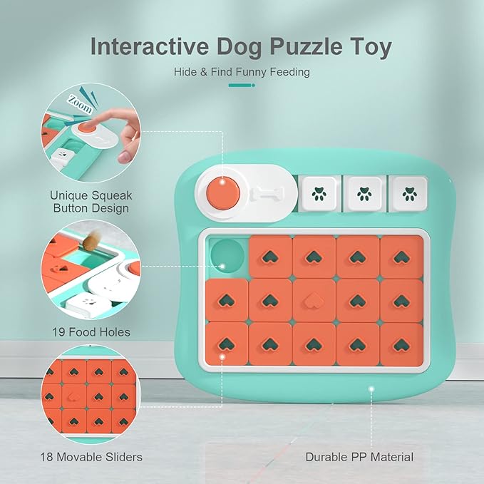 FOXMM Dog Puzzle Toys, Interactive Treat Puzzle Dog Toy - Image 3