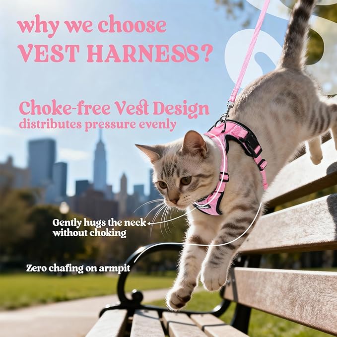 rabbitgoo Cat Harness and Leash Set, Escape Proof Kitten Harness - Image 3