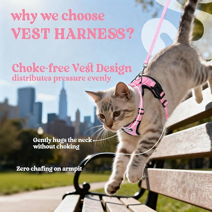 rabbitgoo Cat Harness and Leash Set, Escape Proof Kitten Harness - Image 3