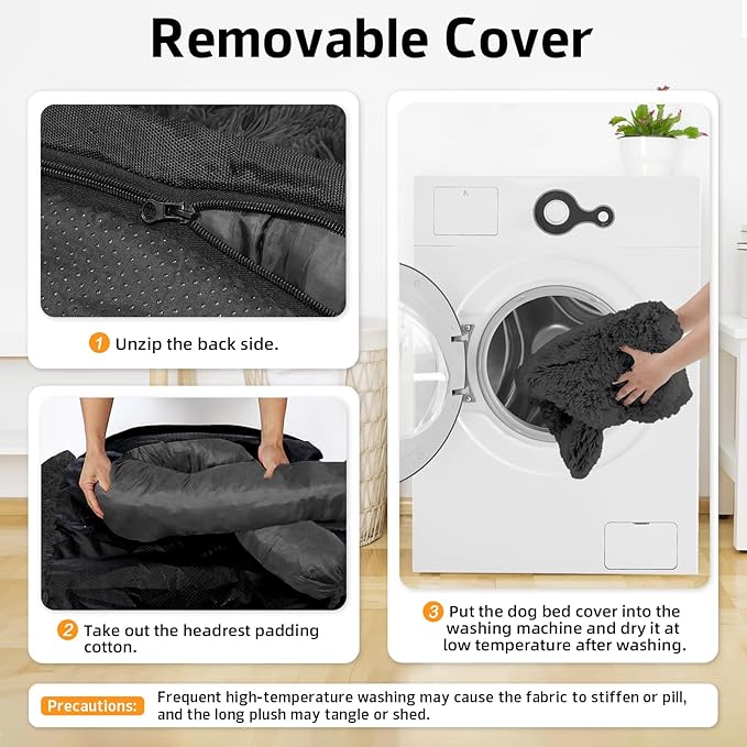 GGIB Calming Dog Bed Fluffy Plush Dog Mat - Image 4