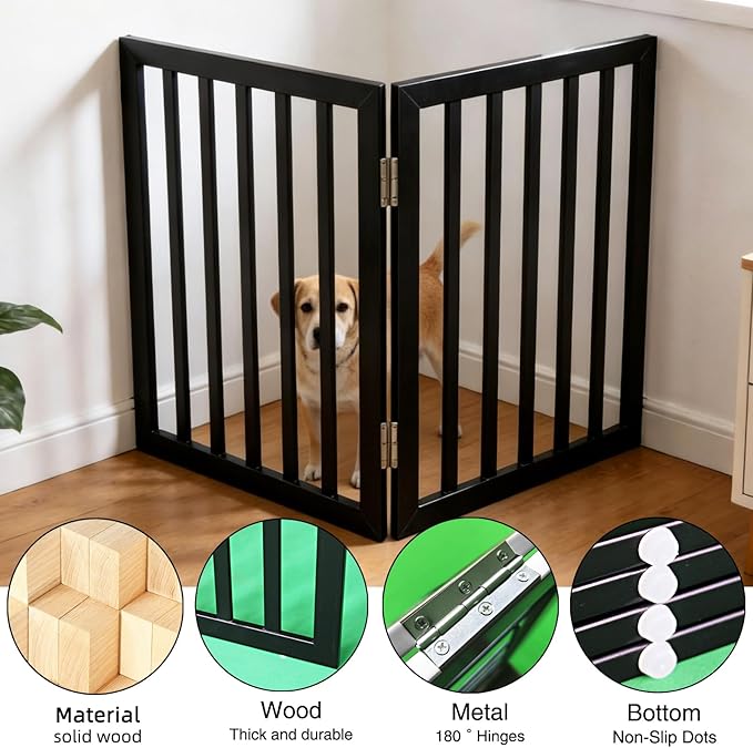 Dog Gate Indoor, Freestanding Dog Fence - Image 5