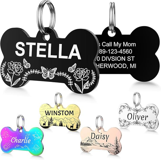 YEHANTI Dog Tags Personalized for Pets by YEHANTI