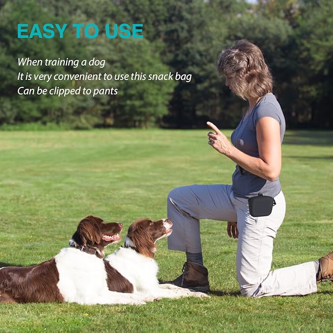 Dog Training Treat Pouch with Clip, Portable Waterproof Puppy Treat Bag and - Image 2