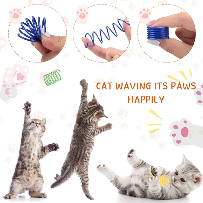 Shappy 150 Pcs Cat Toys for Indoor Cats Bulk, Kitten Toys Pack, Variety - Image 4