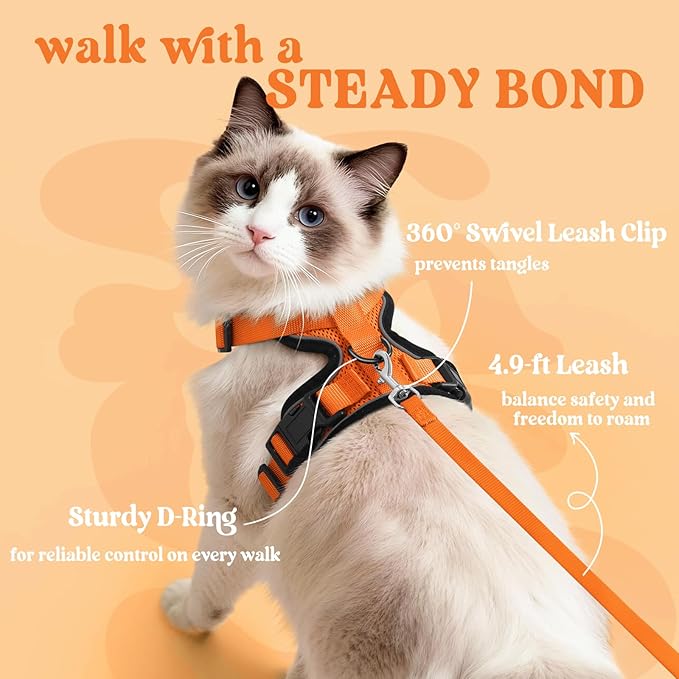 rabbitgoo Cat Harness and Leash Set, Escape Proof Vest Harness - Image 5