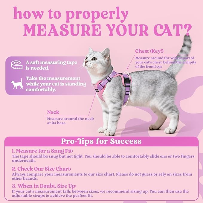 rabbitgoo Cat Harness and Leash Set, Escape Proof Vest Harness - Image 2