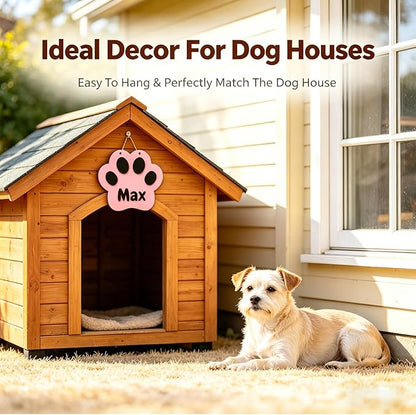 Personalized Dog Room Decor Custom Dog Crate Accessories Name Plate Doghouse - Image 3