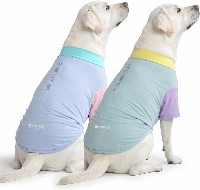 Spark Paws Sunblock Dog T-Shirt, SPF30 Protection, Lightweight Breathable Quick by SparkPaws