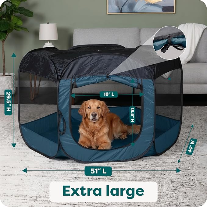 FurHaven Soft-Sided Dog & Cat Playpen, Portable Foldable Indoor & Outdoor Pet - Image 3