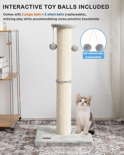 Cat Scratching Post 34 Inches Large Sturdy Cat Post - Image 7