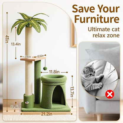 Cat Tree Tower Scratch Post Stand - Image 6