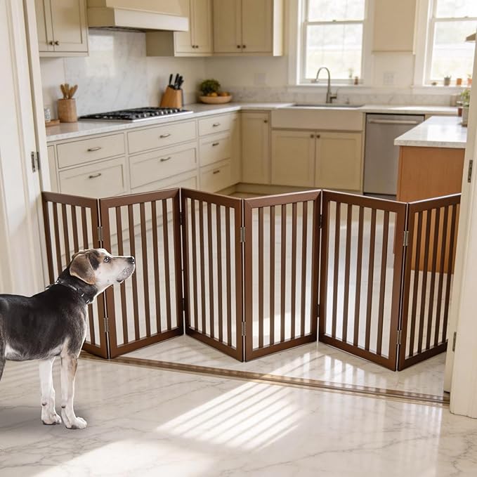Dog Gate Indoor, Freestanding Dog Fence - Image 2