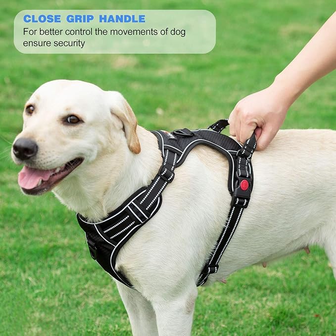 tobeDRI No Pull Dog Harness Adjustable Reflective Oxford Easy Control Medium - Image 5