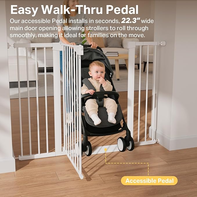 Cumbor 36" Extra Tall 29.7-51.5" Baby Gate - Image 9