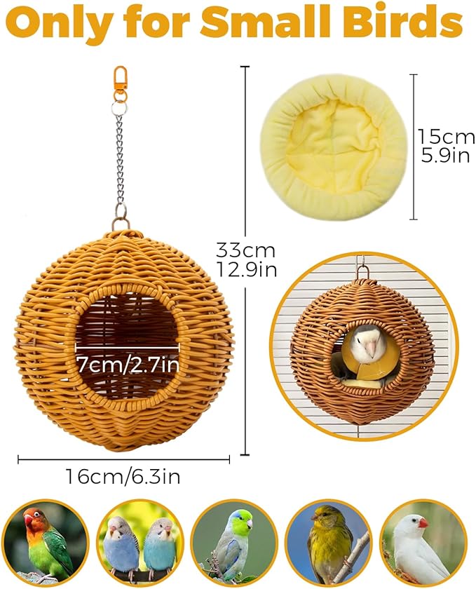 Chewproof Steel Frame Bird Nest - Image 4