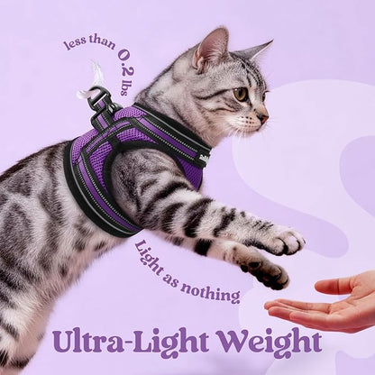 rabbitgoo Cat Harness and Leash, Step-in Escape Proof Kitten Harness Set - Image 6