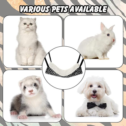 BBTO 3 Pcs Reversible Pet Hammock Soft Plush Cat Hanging Hammock Guinea Pig Bed - Image 7