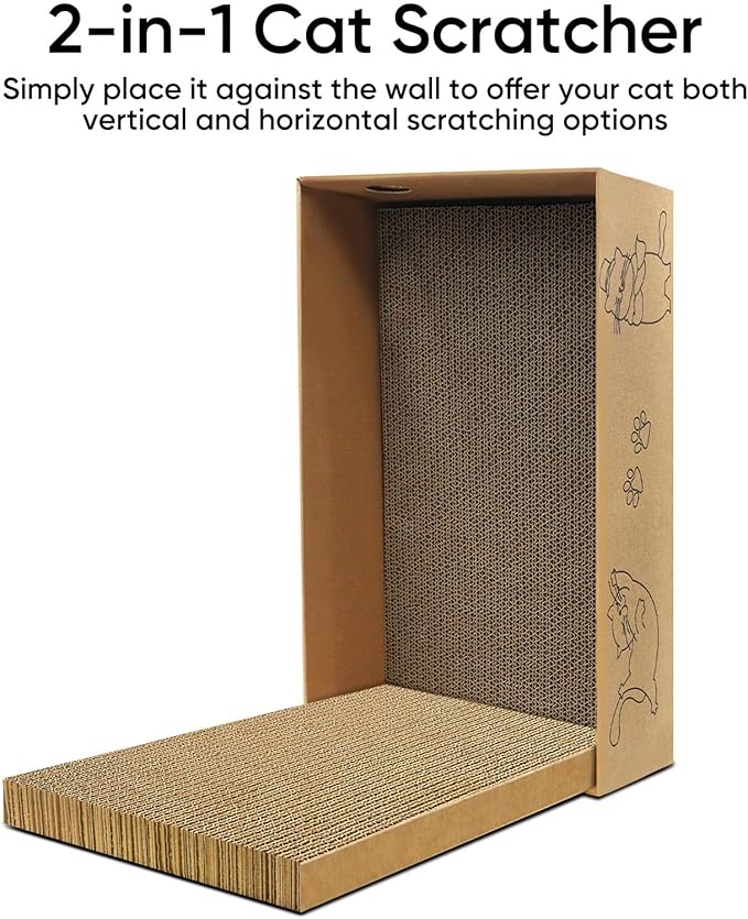 Cat Scratcher, 5 Packs in 1 Cardboard Box Cat Scratching Pad - Image 5