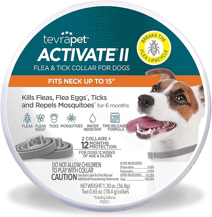 TevraPet Activate II Flea and Tick Collar by TevraPet