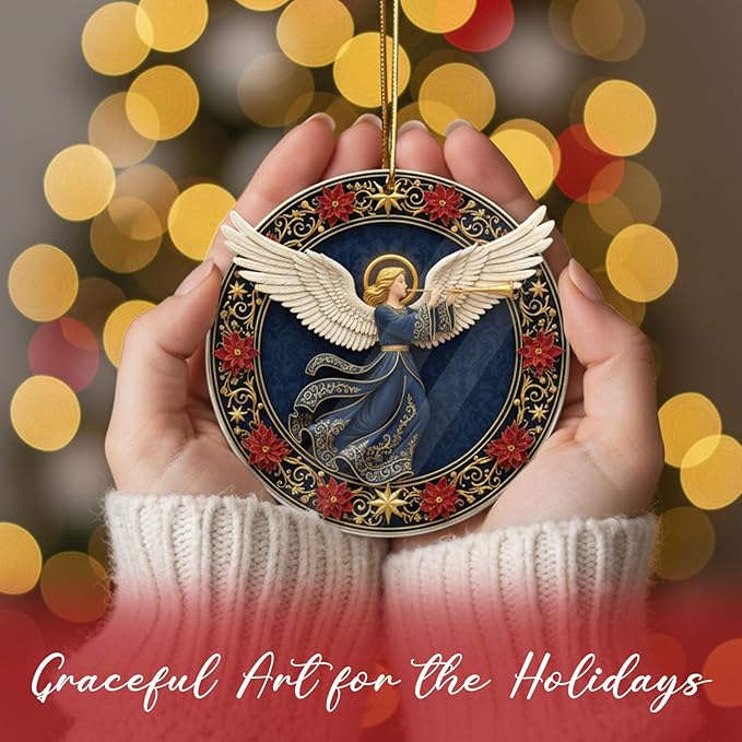 Angel Christmas Ornament 2025, 2025 Christmas Tree Decorations, Religious - Image 3