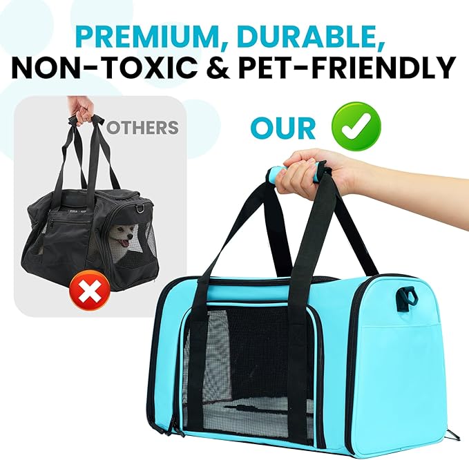 Expandable Cat Carrier Airline Approved Soft-Sided Pet Travel Carrier - Image 5