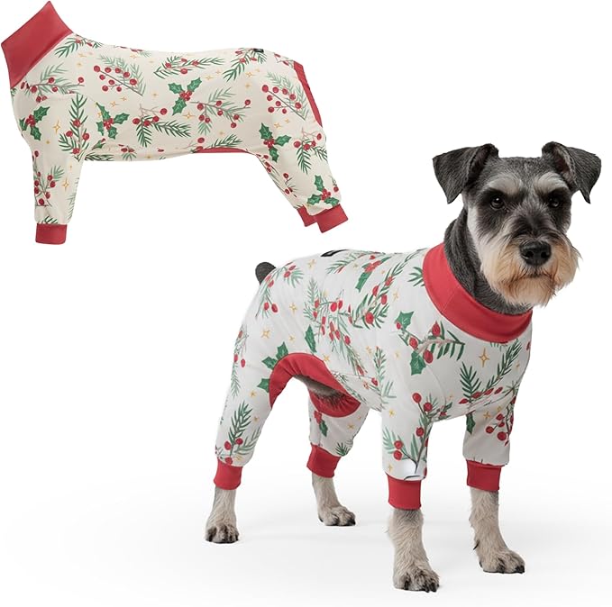 Spark Paws Dog Christmas Pajama, Dog Recovery Suit Male, Ultra-Soft and 4-Way by SparkPaws