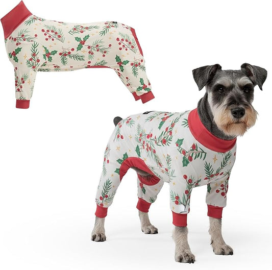 Spark Paws Dog Christmas Pajama, Dog Recovery Suit Male, Ultra-Soft and 4-Way by SparkPaws