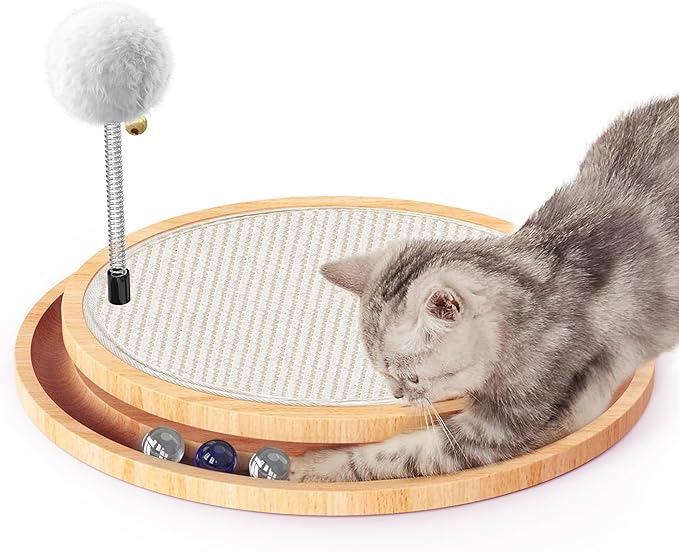 Cat Scratcher, Rolufy Cat Natural Sisal Scratching Pad, Kitten Interactive Toy by ROLUFY