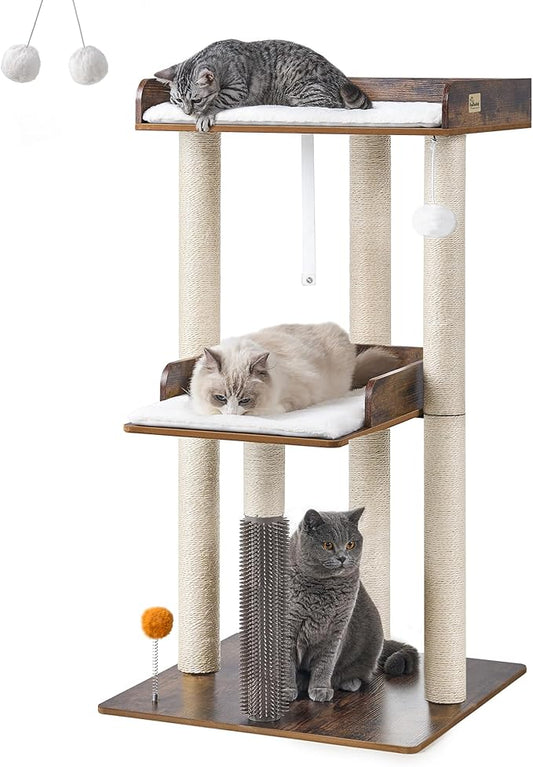 FourFurPets 43.7" Cat Tree, Modern Cat Tree Tower, Cat Tower by FourFurPets