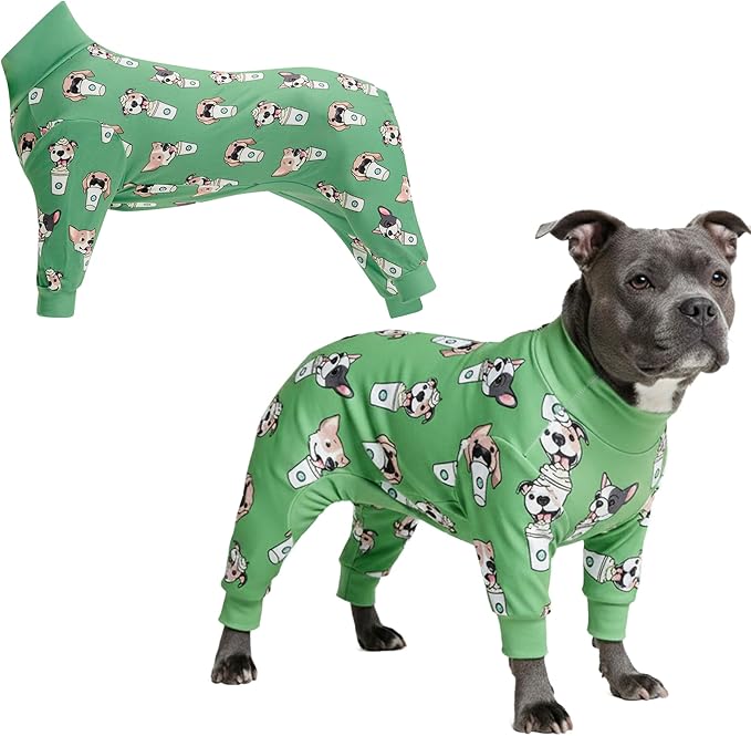 Spark Paws Dog Pajama, Dog Recovery Suit Male, Ultra-Soft and 4-Way Stretch by SparkPaws