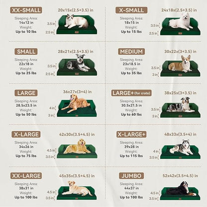 Large Dog Bed Orthopedic Washable: Beds Bolster - Image 2