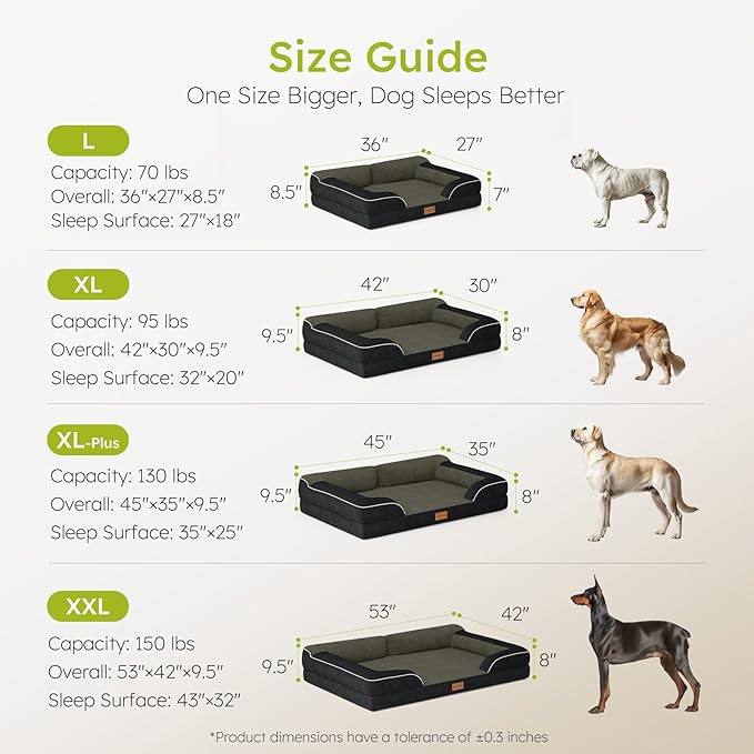 CWAWZ XXL Dog Bed for Extra Large Dogs, Giant Orthopedic Dog Bed - Image 8