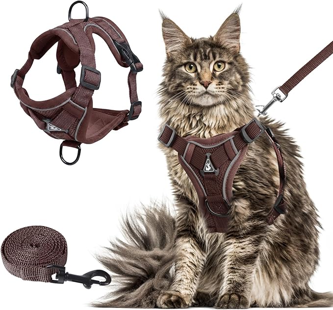 Wanheart Summer cat Chest Harness and Leash, Anti-Escape Adjustable Soft mesh by Unknown