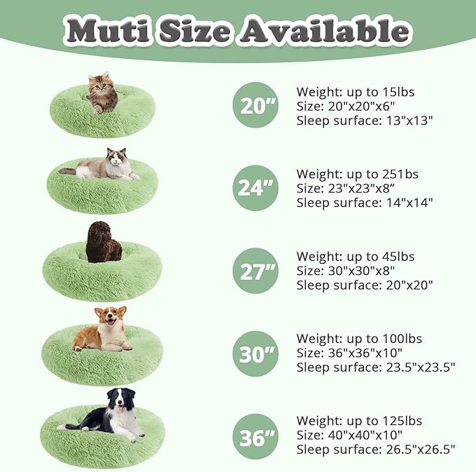 JOLLYVOGUE Dog & Cat Bed, Calming Anti-Anxiety Pet Bed - Image 5