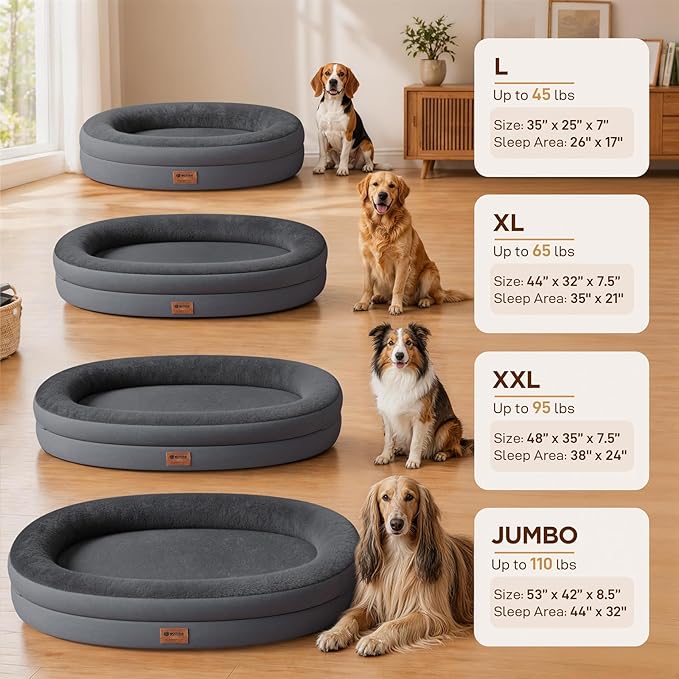 Orthopedic Dog Bed for Large Dogs, Waterproof Dog Bed for Large Size Dogs - Image 7