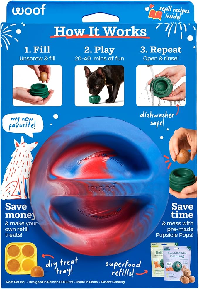 WOOF Pupsicle - Long-Lasting Interactive Dog Ball Toy to Keep Your Pup Busy and - Image 2
