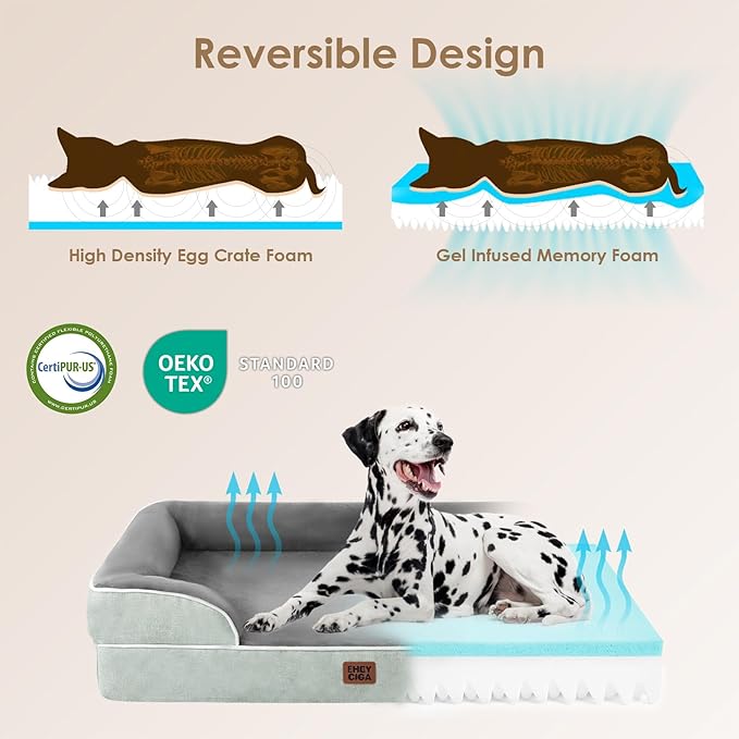 EHEYCIGA Orthopedic Dog Beds for Extra Large Dogs, Waterproof Memory Foam XL - Image 4