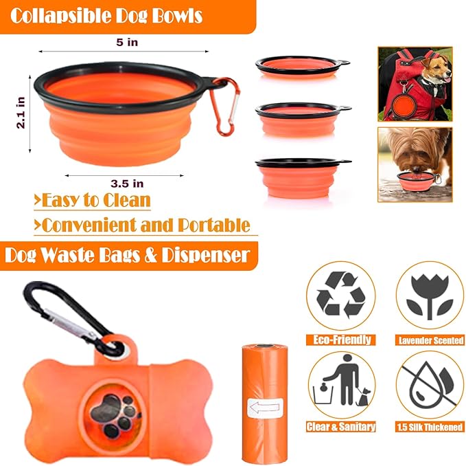 LOBEVE No Pull Dog Harness, Collar & Leash Set | Includes Dog Seat Belt - Image 8
