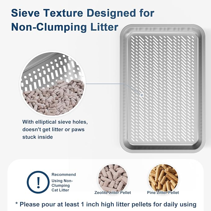 23.6”x15.7”x6” SuzziPaws Stainless Steel Cat Litter Box - Image 3