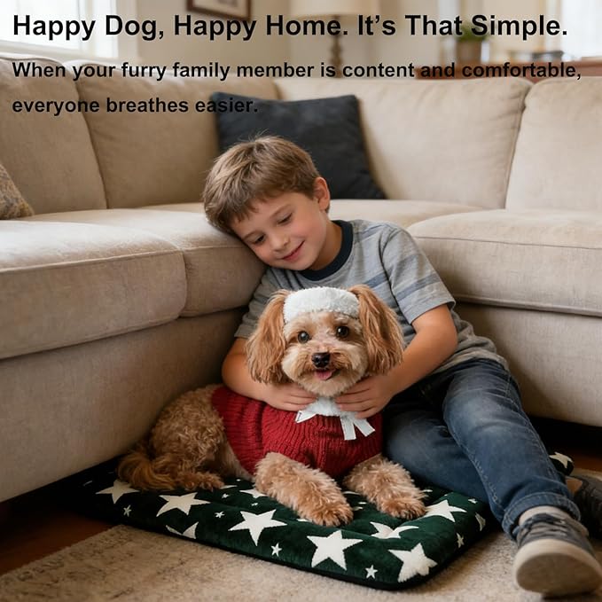 Dog Bed Mat, Reversible Dog Crate Pad - Image 5