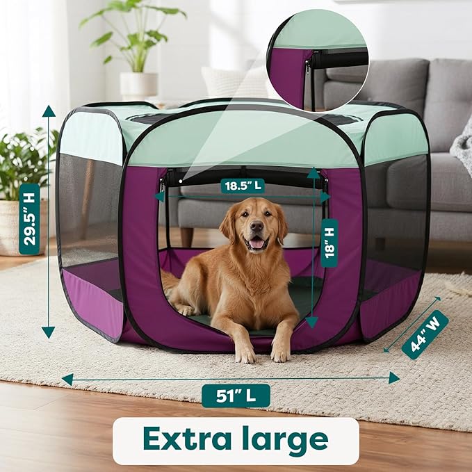 FurHaven Soft-Sided Dog & Cat Playpen, Portable Foldable Indoor & Outdoor Pet - Image 3