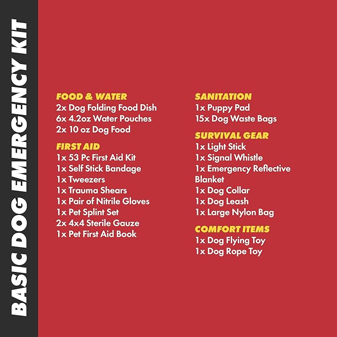 Emergency Zone - Small Dog Emergency Survival Kit - Bug Out, Travel Kits - Image 4