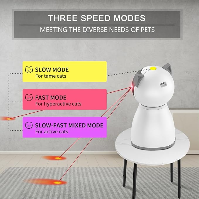 YVE LIFE Cat Toys Laser for Indoor Cats, The 4th Generation Real Random - Image 5
