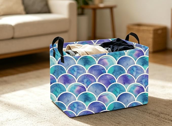 Essme Rectangular Girl Basket, Kids Storage Bins Organizer - Image 6