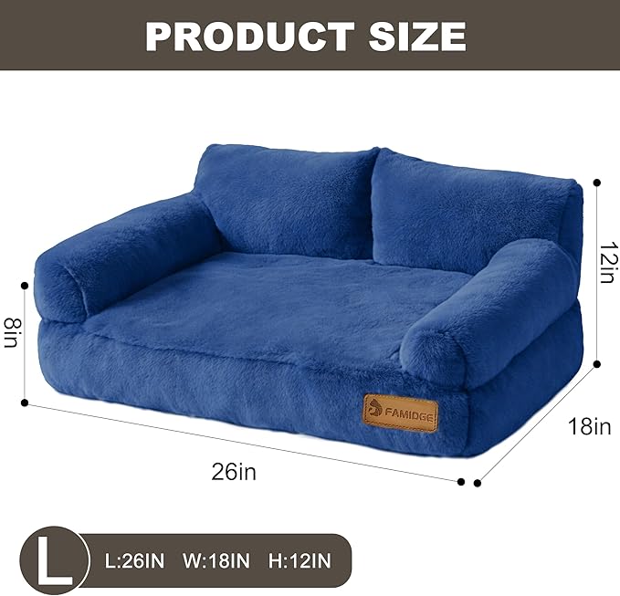 FAMIDGE Plush Cat Couch Bed - Image 2