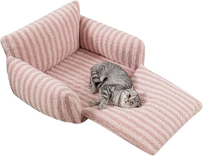 Hollypet Cat Bed Fluffy Plush Multifunctional Double-Layer Machine Washable - Image 2