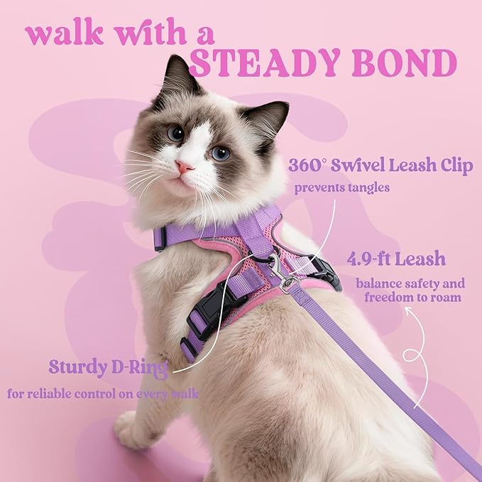 rabbitgoo Cat Harness and Leash Set, Escape Proof Vest Harness - Image 5