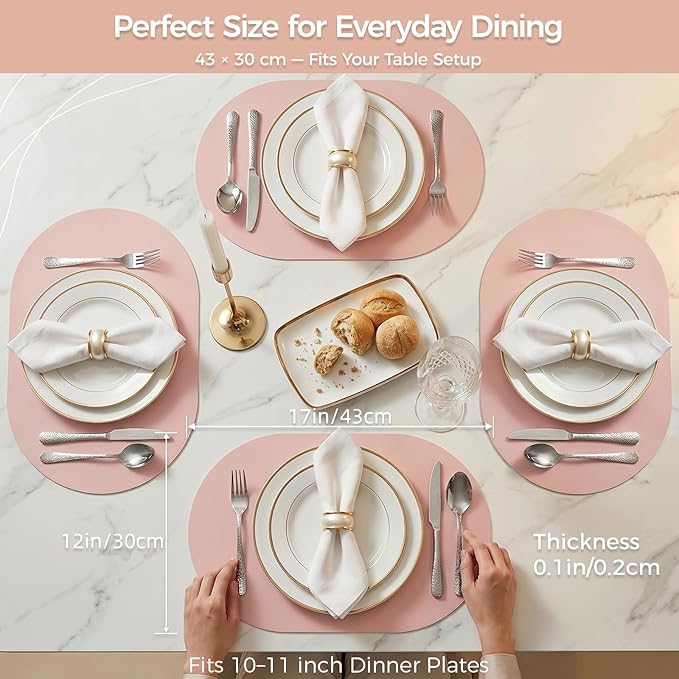 Premium Thick Silicone Placemat，Heat & Oil Resistant, Non-Slip Table Mat - Image 8