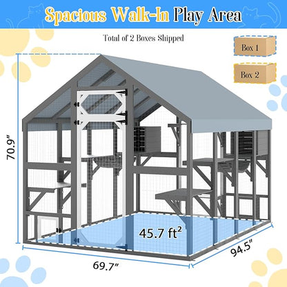 Ketive Extra Large Catio Outdoor Cat Enclosure - Image 2