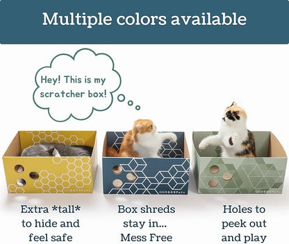5609PETS Cat Scratching Box, Extra Large Refillable Double-Sided Scratch Pad - Image 7